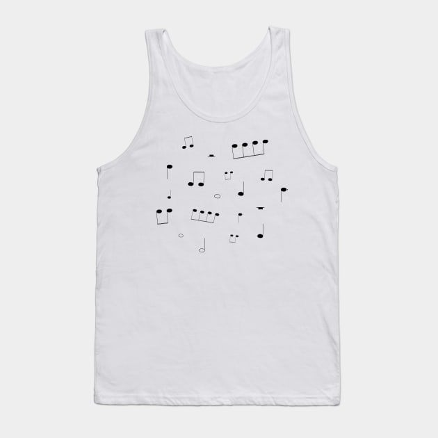 Music Notes Tank Top by WildSloths